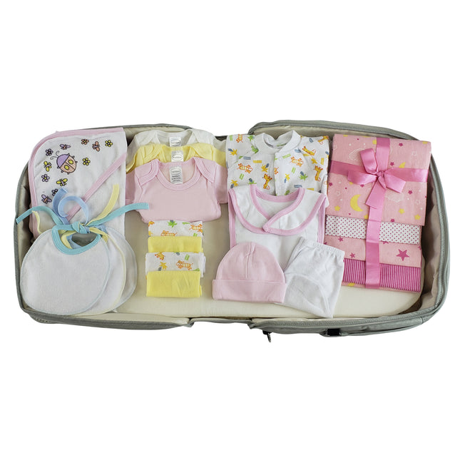 Girls 20 pc Baby Clothing Starter Set with Diaper Bag 808-20-Set
