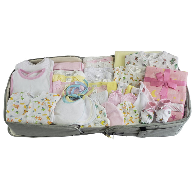 Girls 44 pc Baby Clothing Starter Set with Diaper Bag 808-44-Set
