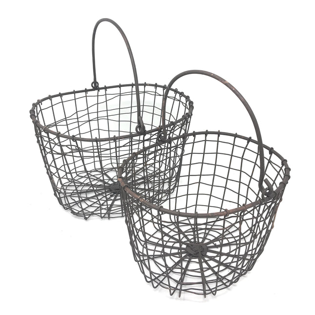 CTW Home Collection Wire Nesting Baskets with Handles, Set of 2