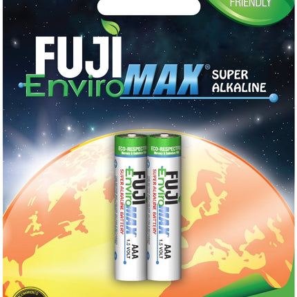 Fuji Batteries 4400BP2 EnviroMax AAA Super Alkaline Batteries (2 Pack), 1 ea