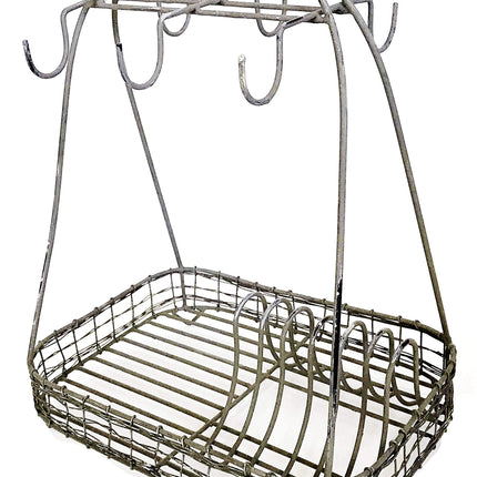 Metal Dish Caddy By Colonial Tin Works,grey,11.5 x 8.75 x 15