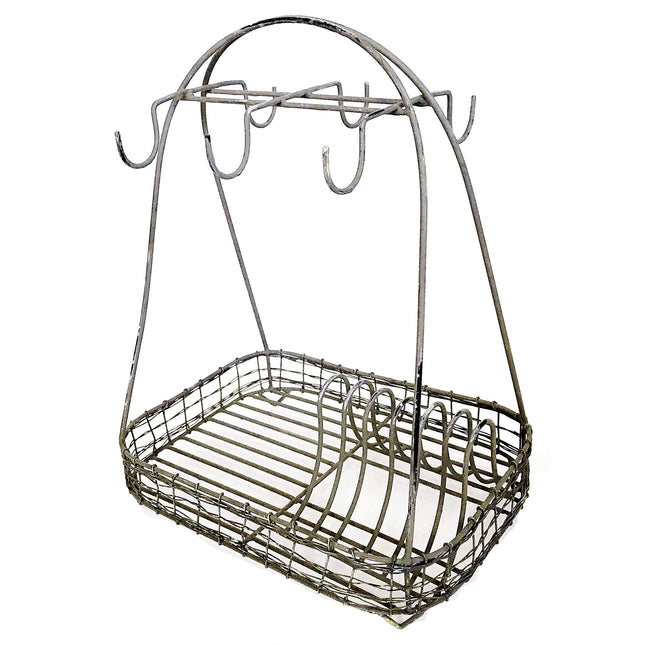 Metal Dish Caddy By Colonial Tin Works,grey,11.5 x 8.75 x 15