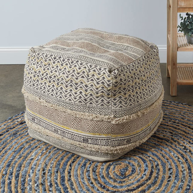 Colonial Tin Works Lina Floor Pouf, 25-inch Width
