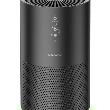 Elechomes Air Purifier for Home, EPI236 Air Cleaner for Large Room with True H13 HEPA Filter, 22dB Quiet Air Cleaner for Dust, Pollen, Dander, Bedroom, Living Room, Office 280 ft², Air Quality Sensor, Auto Mode, Timer, Black