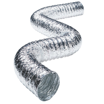 Deflecto Metallic Duct, Multi Layer, Super Flexible, 4 x 25', Silver (F0425)