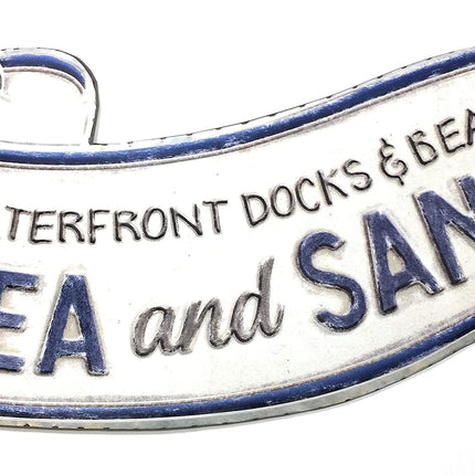CTW Home Sea and Sand Scroll Vintage Style Metal Sign