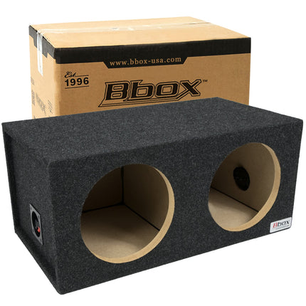 Atrend BBox E10D Dual 10 Sealed Carpeted Subwoofer Enclosure, Black