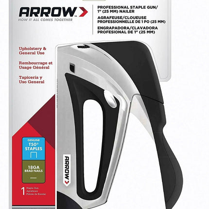 Arrow Fastener T50ELITE Professional Staple and Brad Nail Gun