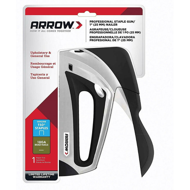 Arrow Fastener T50ELITE Professional Staple and Brad Nail Gun