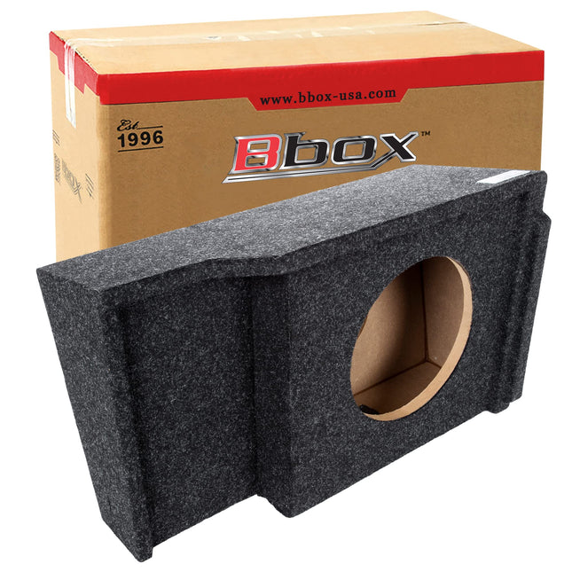 Atrend Bbox Single Sealed 10 Inch Subwoofer Enclosure - Accu-Tuned Sealed Subwoofer Boxes - Subwoofer Box Improves Audio Quality, Sound & Bass - Fits 1999-2007 Chevrolet/GMC Silverado/Sierra Extended Cab