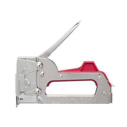 Arrow T2025 2-In-1 Staple Gun and Wire Tacker for Upholstery, Crafts and Low Voltage Wiring, Fits 3/8”, 7/16 , or 9/16” Round Crown, or 5/16”, 3/8”, or 1/2  Flat Crown Staples