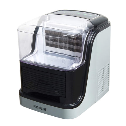 Frigidaire EFIC229-VCM FRIGIDAIRE-33LBS per day Square Clear Cube COMPACT ICE MAKER-Viewing Window-Silver, Standard