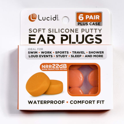 Lucid Audio LA-SLCN-ERPLGS-6PR Silicone Ear Plugs, 6 Pairs