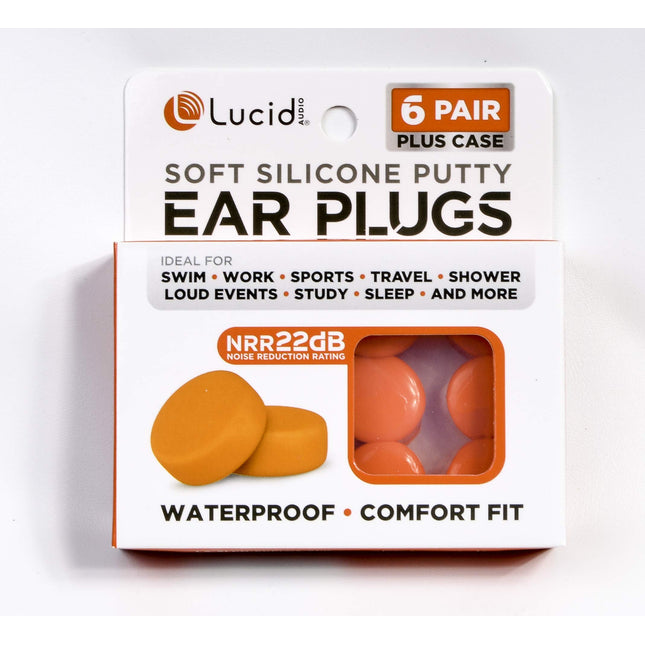 Lucid Audio LA-SLCN-ERPLGS-6PR Silicone Ear Plugs, 6 Pairs