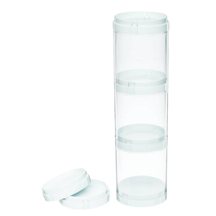 Deflecto Stacking Organizers, 3  x 11.67  x 3 , 3 Compartments (20101CR)