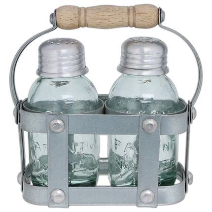 Milk Crate Salt and Pepper Caddy