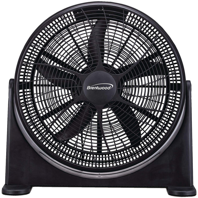 Brentwood Kool Zone F-20BKR High Velocity Air Circulator Fan,3-Speed 20-inch,Black