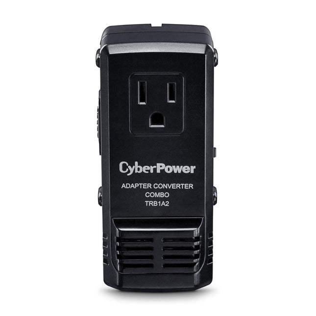 CyberPower TRB1A2 Travel Power Adapter/Converter Combo, 4-in-1 Travel Adapter, Compact Design