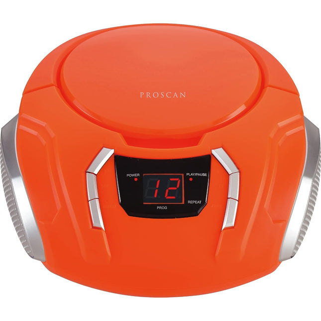Sylvania Portable CD Boombox with AM/FM Radio (Orange)