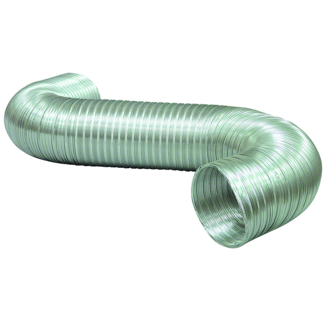 Deflecto Semi Rigid Aluminum Duct, Non-Crimped, silver, 4” by 8’ (A048/9)