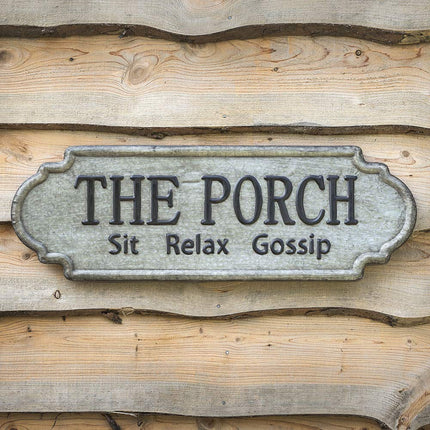 CTW Home Collection  The Porch Metal Sign