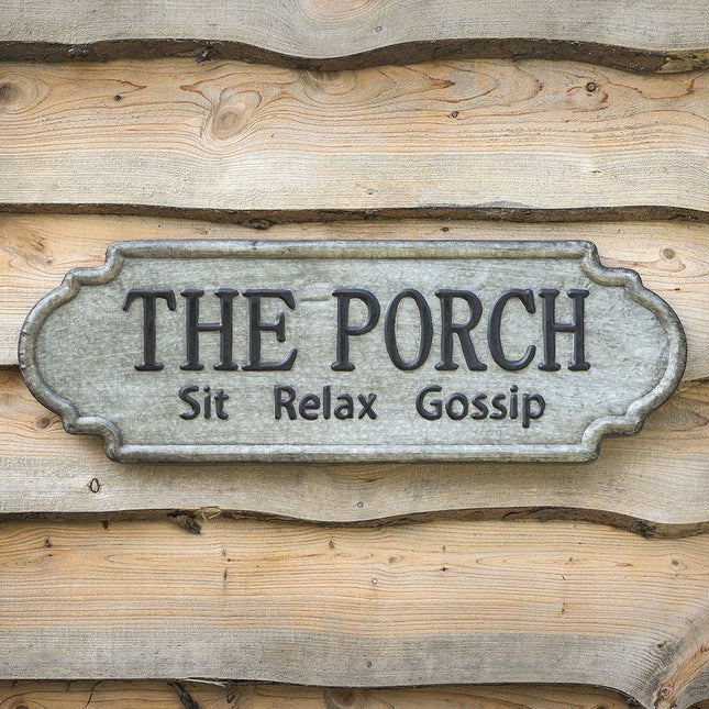 CTW Home Collection  The Porch Metal Sign