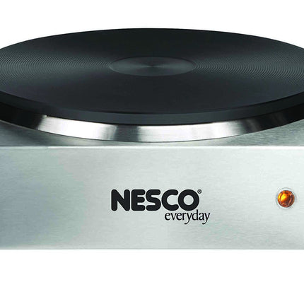 Nesco SB-01 Stainless Steel Electric Burner, 1500-watt, standard, Silver