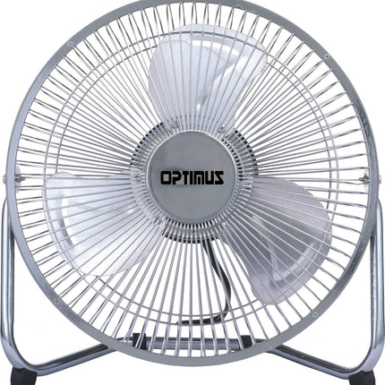 Optimus F-4092 9-Inch Industrial-Grade High-Velocity 2-Speed Fan, 1-Pack, Silver Coated