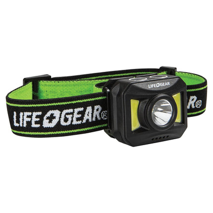 LIFE+GEAR 41-3919 300-Lumen USB-Rechargeable Headlamp, Black, Regular