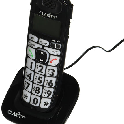 Clarity 52703P na 1-Handset Landline Telephone (Accessory handset for the model D703) , Black