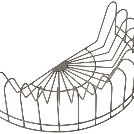 CTW Home Collection Vintage Style Rustic Wire Dish Rack Kitchen Supplies, 16  x 8  x 4.5 , Gray