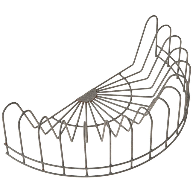 CTW Home Collection Vintage Style Rustic Wire Dish Rack Kitchen Supplies, 16  x 8  x 4.5 , Gray