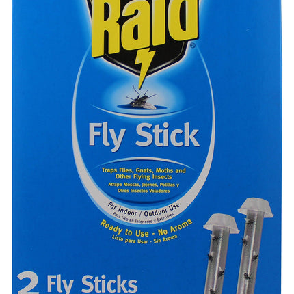 Raid Jumbo Fly Sticks with Metallic Lure (2 Pack)