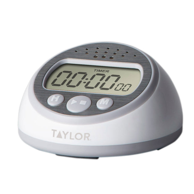 Taylor Digital Timer Counts Up and Down for School, Learning, Projects, and Kitchen Tasks, Super Loud Digital Timer, Gray