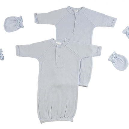 Preemie Boys Gowns and MIttens CS_0071
