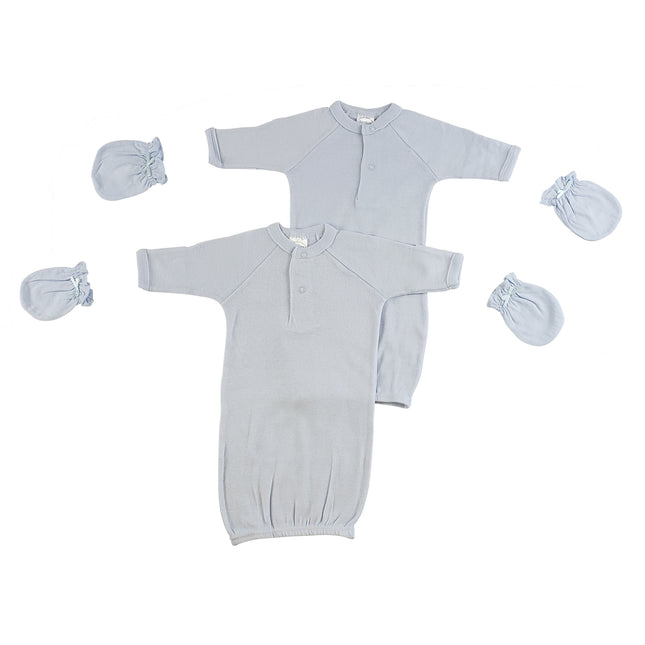 Preemie Boys Gowns and MIttens CS_0071