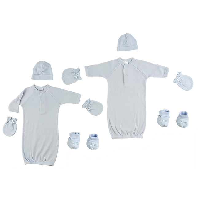 Preemie Boys Gowns, Caps, Booties and MIttens CS_0073