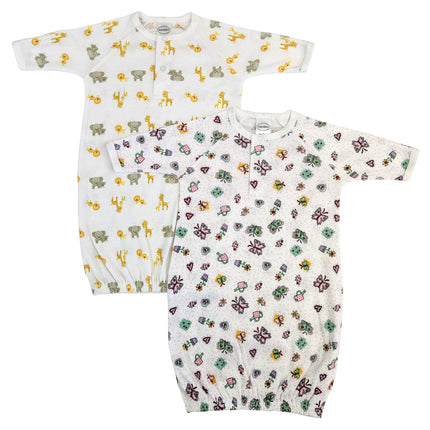 Newborn Baby Girls 2 Piece Gown Set NC_0773