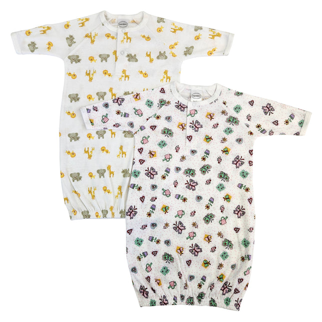 Newborn Baby Girls 2 Piece Gown Set NC_0773