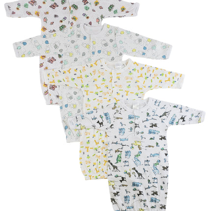 Girls Print Infant Gowns - 4 Pack CS_0086