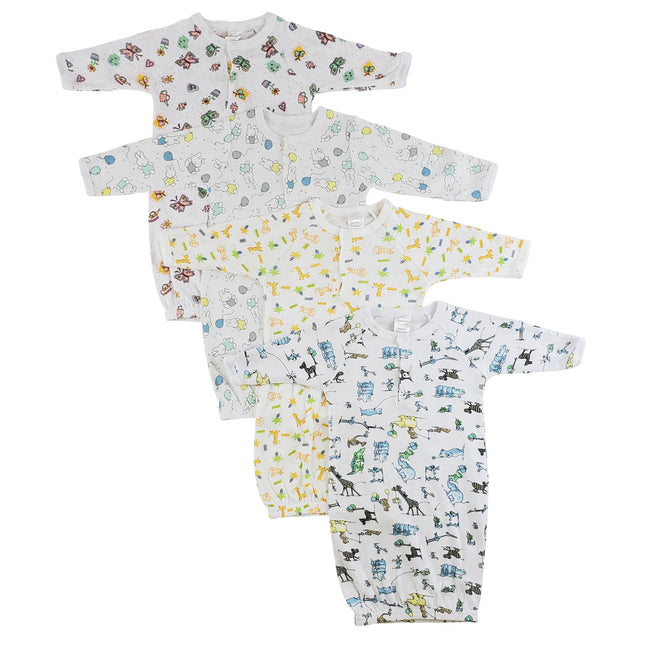 Girls Print Infant Gowns - 4 Pack CS_0086