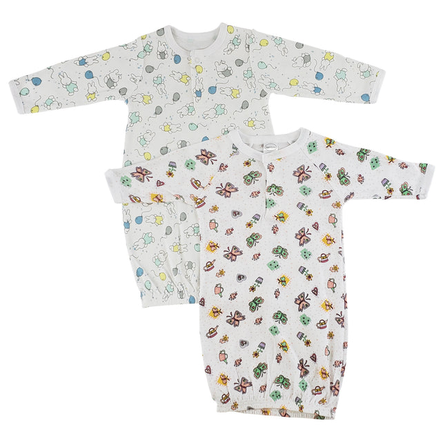 Girls Print Infant Gowns - 2 Pack CS_0089