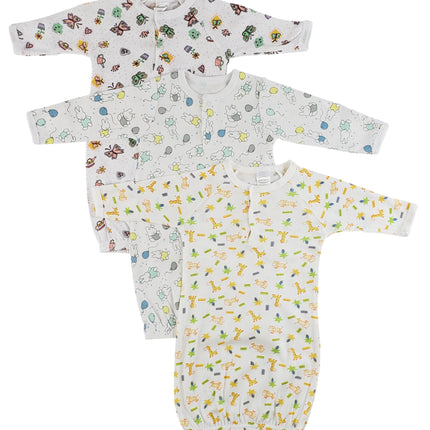 Girls Print Infant Gowns - 3 Pack CS_0090