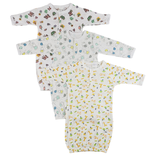 Girls Print Infant Gowns - 3 Pack CS_0090