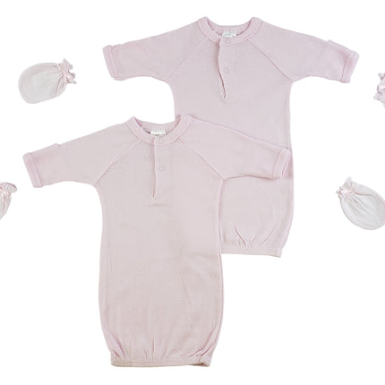 Preemie Girls Gowns and MIttens CS_0075