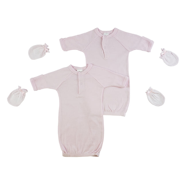 Preemie Girls Gowns and MIttens CS_0075