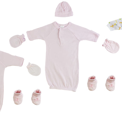 Preemie Girls Sleep-n-Play, Gowns, Caps, Booties and MIttens CS_0077