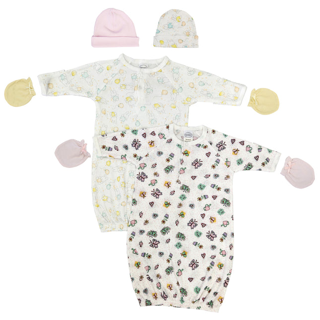 Newborn Baby Girl 6 Piece Gown Set NC_0796
