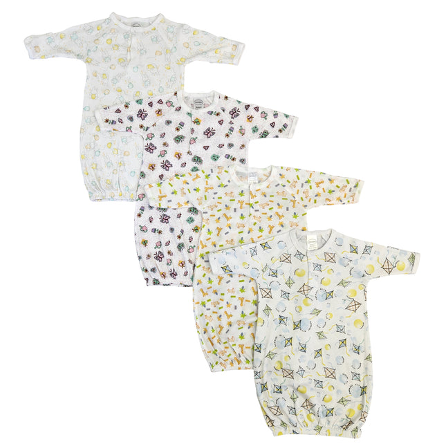 Newborn Baby Girls 4 Piece Gown Set NC_0803