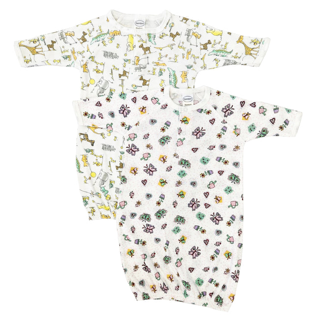 Newborn Baby Girls 2 Piece Gown Set NC_0805